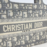 CHRISTIAN DIOR GRAY OBLIQUE MINI BOOK TOTE