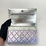 CHANEL LIMITED EDITION 21K CLASSIC WALLET ON CHAIN IN OMBRE MERMAID CALFSKIN LEA W MULTI COLOR RHW
