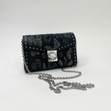 MCM MILLIE BLK SPARKLE CHAIN CROSSBODY