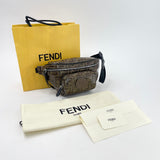 FENDI ZUCCA COATED CANVAS WAIST BAG