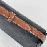 CELINE CLAUDE TRIOMPHE CANVAS & LEA SHOULDER CARRY BAG