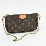 LOUIS VUITTON MULTI POCHETTE ACCESSORIES W PINK STRAP