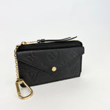 LOUIS VUITTON RECTO VERSO CARD HOLDER WALLET IN BLK EMPRIENTE LEA