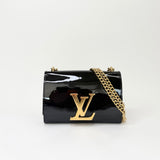 LOUIS VUITTON LOUISE PM BLK PATENT CROSSBODY BAG