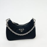 PRADA RE EDITION MINI BLK NYLON CROSSBODY