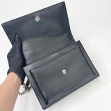 SAINT LAURENT MEDIUM SUNSET IN BLK SMOOTH LEA & SHW