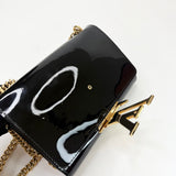 LOUIS VUITTON LOUISE PM BLK PATENT CROSSBODY BAG