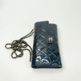 PRE LOVED CHANEL NAVY PATENT LEA WOC/ CROSSBODY