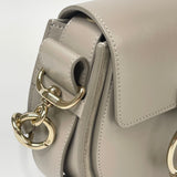 CHLOE TESS MOTT GREY LEA & GHW SHOULDER BAG