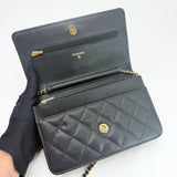LIMITED EDITION CHANEL CASINO  CLASSIC WOC IN BLK CAVIAR LEA & GHW
