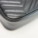 GUCCI MARMONT CAMERA BAG IN BLK LEA & GHW  - BLuxe Boutique