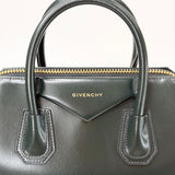 GIVENCHY SMALL ANTIGONA IN DARK GREEN SMOOTH LEATHER & GHW