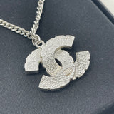 CHANEL CRYSTAL CC PENDANT NECKLACE