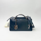 FENDI BY THE WAY BLK LEATHER TWO WAY TOTE BAG