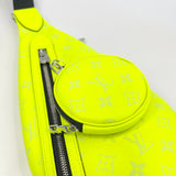 LOUIS VUITTON NEON YELLOW TAIGARAMA MONO DUO SLINGBAG