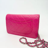 CHANEL CLASSIC WOC IN HOT PINK LAMBSKIN LEA & GHW - BLuxe Boutique