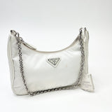 PRADA RE EDITION 2005 WHITE RE NYLON CROSSBODY