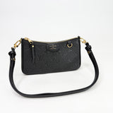 LOUIS VUITTON EASY POUCH ON STRAP CROSSBODY IN BLK EMPREINTE LEA & GHW - BLuxe Boutique