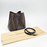 LOUIS VUITTON NEONOE MM IN MONOGRAM W BLK TRIM