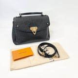 LOUIS VUITTON GEORGES MM IN BLK EMPREINTE LEA & GHW
