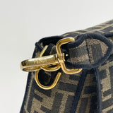 FENDI BRN FF JACQUARD LARGE BAGUETTE