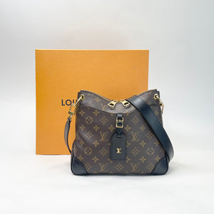 LOUIS VUITTON ODEON PM IN MONOGRAM W BLK TRIM