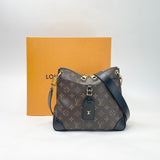 LOUIS VUITTON ODEON PM IN MONOGRAM W BLK TRIM