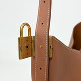 LOUIS VUITTON LOW KEY HOBO MM IN COGNAC LEA + ZIP POUCH