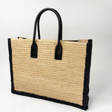 SAINT LAURENT RIVE GAUCHE RAFFIA LRG TOTE