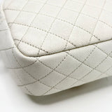 CHANEL DAY CAMERA CASE CROSSBODY IN WHT CAVIAR LEA & LT GHW
