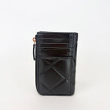 CHANEL 19 ZIP WALLET & CARDHOLDER IN BLK LAMBSKIN LEA & GHW
