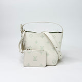 LOUIS VUITTON ALL IN BB IN MILKY WHT & GREEN EMPREINTE LEA