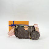 LOUIS VUITTON MULTI POCHETTE ACCESSORIES PINK STRAP