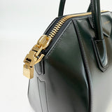 GIVENCHY SMALL ANTIGONA IN DARK GREEN SMOOTH LEATHER & GHW