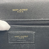 SAINT LAURENT ENVELOPE TWO WAY IN BLK GRAIN DE POUDRE LEA & GHW