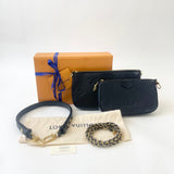 LOUIS VUITTON MULTI POCHETTE ACCESSORIES IN BLK EMPREINTE LEA