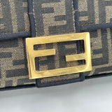 FENDI BRN FF JACQUARD LARGE BAGUETTE