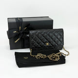 CHANEL CLASSIC WOC IN BLK CAVIAR LEA & GHW