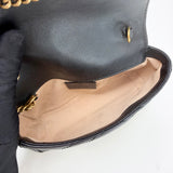GUCCI MARMONT SUPER MINI IN BLK LEA & GHW