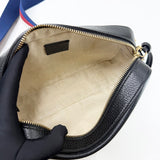 GUCCI KINGSNAKE BLK LEA CAMERA CROSSBODY BAG