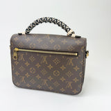 LOUIS VUITTON MONOGRAM POCHETTE METIS W BRAIDED HANDLE