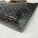 GOYARD ST LOUIS PM BLK COATED CANVAS TOTE + POUCH - BLuxe Boutique