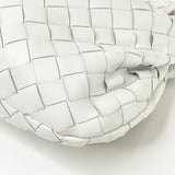BOTTEGA VENETA MINI JODIE IN WHT INTRECCIATO LEA