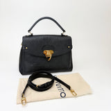 LOUIS VUITTON GEORGES MM IN BLK EMPREINTE LEA & GHW