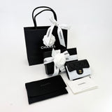 CHANEL CLASSIC FLAP CARD HOLDER/ WALLET IN BLK CAVIAR LEA W GHW - BLuxe Boutique