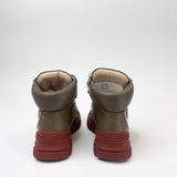 GUCCI FLASHTRECK OLIVE / BRN TREKKING WINTER BOOTS sz 36.5