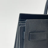 SAINT LAURENT BLK LEA & SHW BABY SAC DE JOUR 2 WAY TOTE