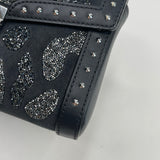 MCM MILLIE BLK SPARKLE CHAIN CROSSBODY