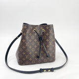 LOUIS VUITTON NEONOE MM IN MONOGRAM W BLK TRIM