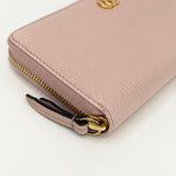 GUCCI MARMONT PINK POUDRE LEA ZIPPY WALLET